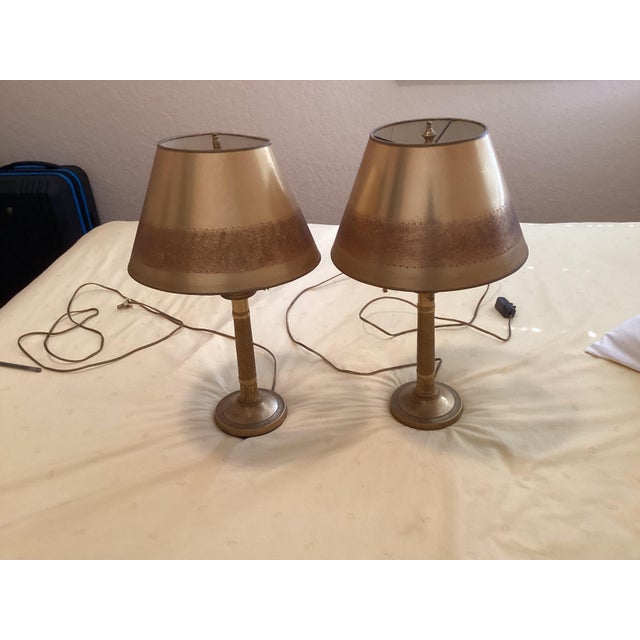 Late 19th Century French Style Candlestick Lamps - a Pair For Sale - Image 13 of 13