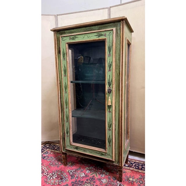 Venetian Painted Wooden Display Case, 1930s For Sale - Image 10 of 10