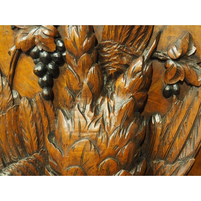 Pair of Antique French Carved Burl Walnut and Oak Hunt Panels, Circa 1870 For Sale In Dallas - Image 6 of 18