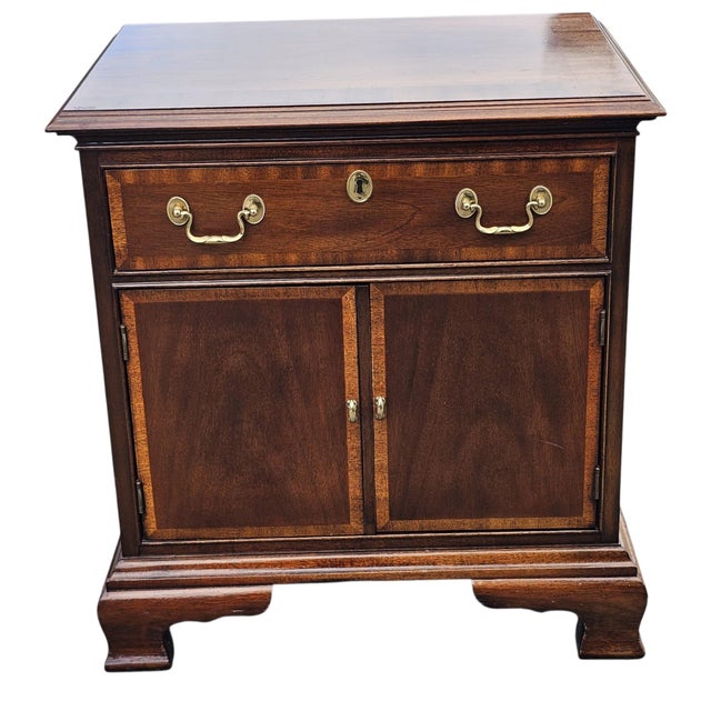 Mid 20th Century Vintage Councill Furniture Single Drawer Bedside Table Nightstand For Sale - Image 5 of 10