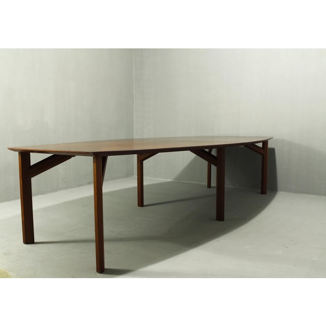Large Teak Table, Denmark, 1980s For Sale - Image 6 of 15