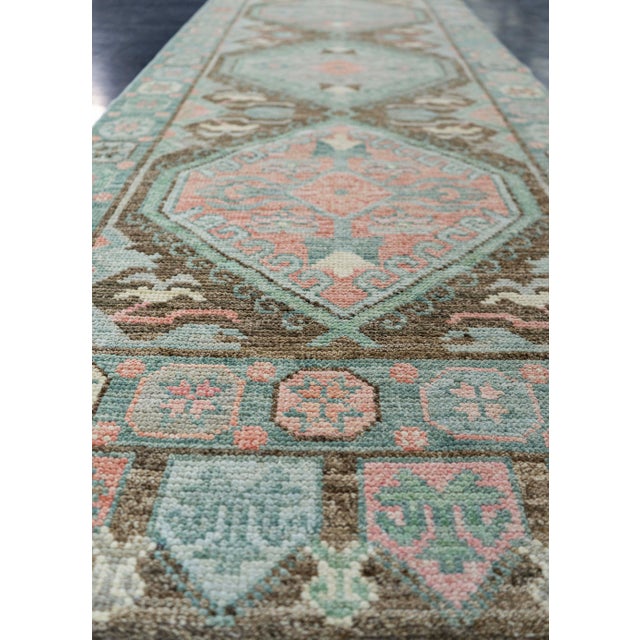 Early 21st Century Turkish Oushak Rug 2'10" x 10'6" #20018 For Sale - Image 5 of 8