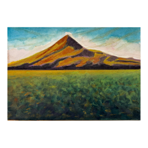 Purple Mountain, Original Watercolor Painting by Roxanne Ritzel