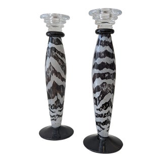 Kosta Boda Crystal Candlestick For Sale
