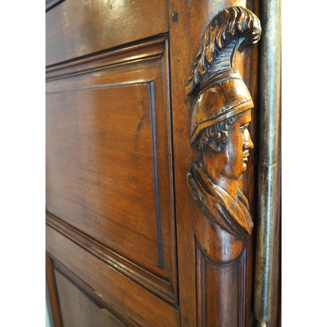 Spectacular Walnut and Burl Walnut Régence Armoire From Lyon, France, Circa 1715 For Sale - Image 9 of 18
