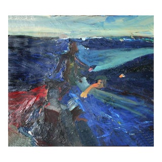 Joan Brown Swimming With Sharks and Manuel Neri Walking on Water San Francisco Bay For Sale
