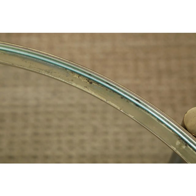 Pair of Mid-Century Brass & Steel Side Tables in the Manner of Maison Jansen For Sale - Image 16 of 18