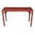 Antique Linen Covered Red Lacquered Elmwood Console Table, 19th Century China For Sale - Image 11 of 11