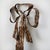 Metal LaBarge Italian Patinated Tole Wreath Bow Metal Wall Mirror For Sale - Image 7 of 10