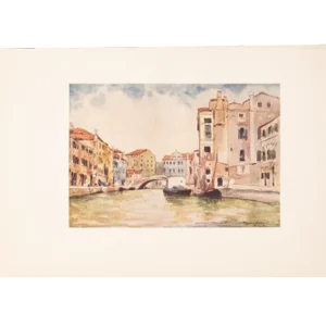 1912 Mortimer Menpes "In Murano", Original Full-Color Print of Venice