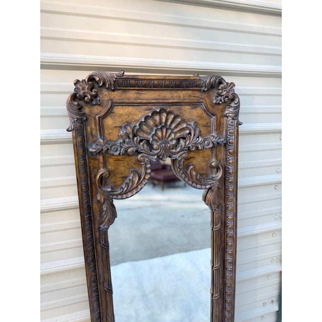 Vintage Italian Rococo-Style Carved Mirror by La Barge For Sale - Image 12 of 13