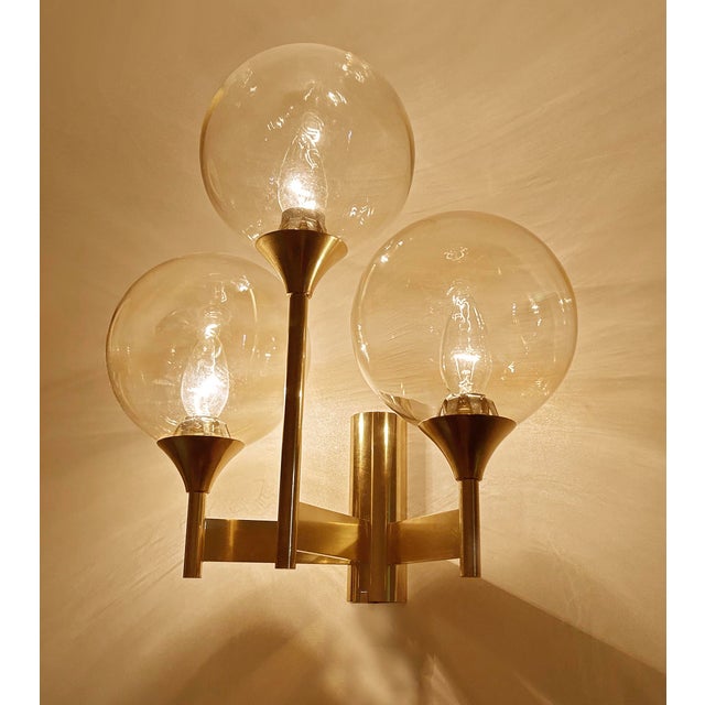 Large Vintage Glass Sconce from Sciolari For Sale - Image 4 of 18
