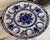 Hand painted and glazed in Russia, here is a stunning vibrant blue and white floral motif oyster platter or egg platter....