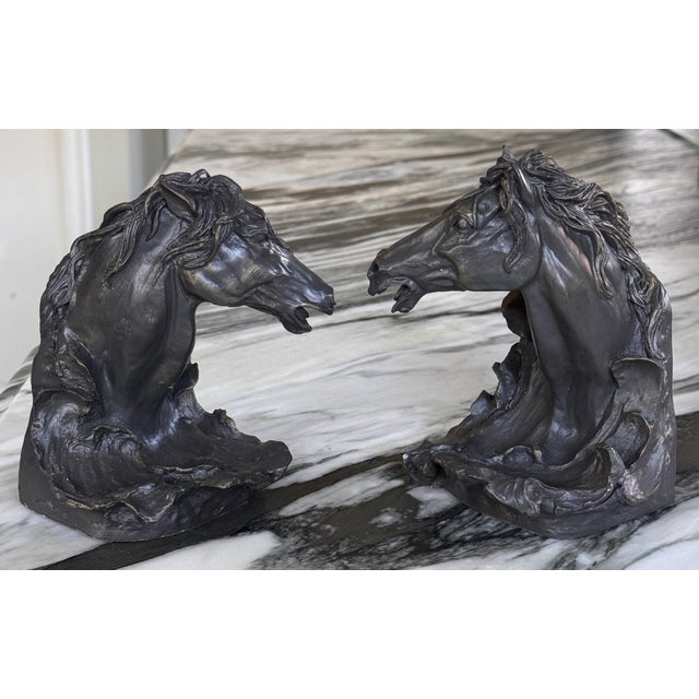 Vintage Ralph Lauren Style Equestrian Bookends - a Pair For Sale - Image 9 of 12