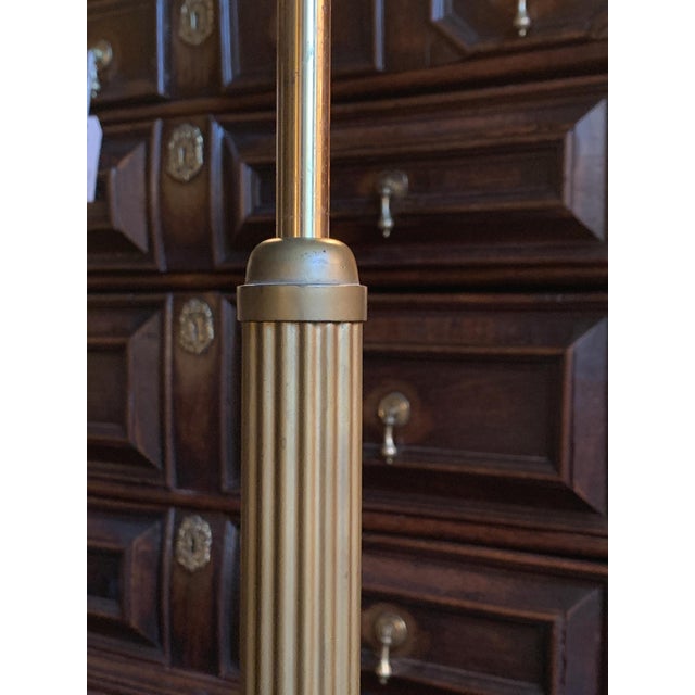 1940s Danish Art Deco Brass Floor Lamps - A Set of 2 For Sale - Image 10 of 18