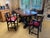 Vintage CTH Counter Height Wood Bar Stools With Red Leather Seats, Chippendale Styled For Sale - Image 6 of 10