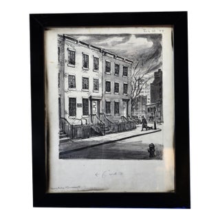 1990s Greenwich Village Street Scene, by William Ficher For Sale