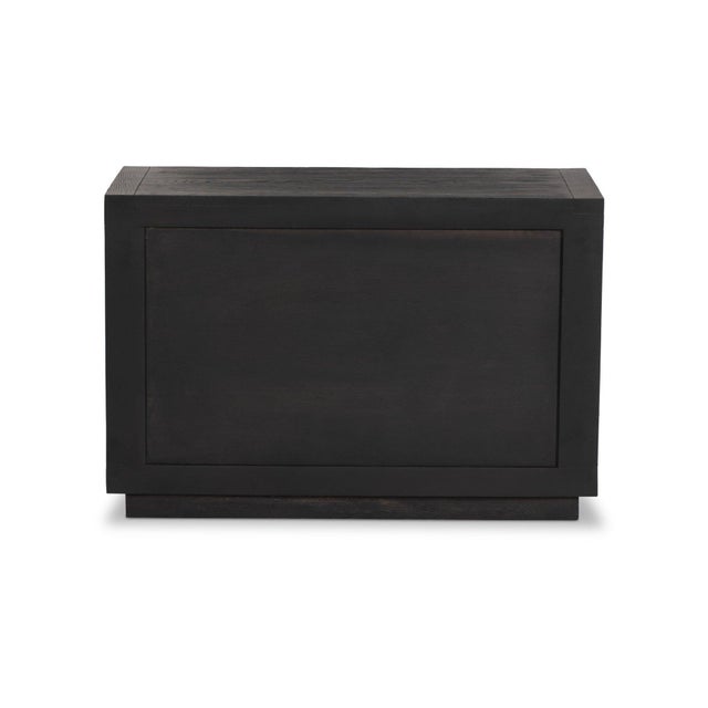 Black Four Hands Warby Nightstand - Worn Black Veneer For Sale - Image 8 of 12
