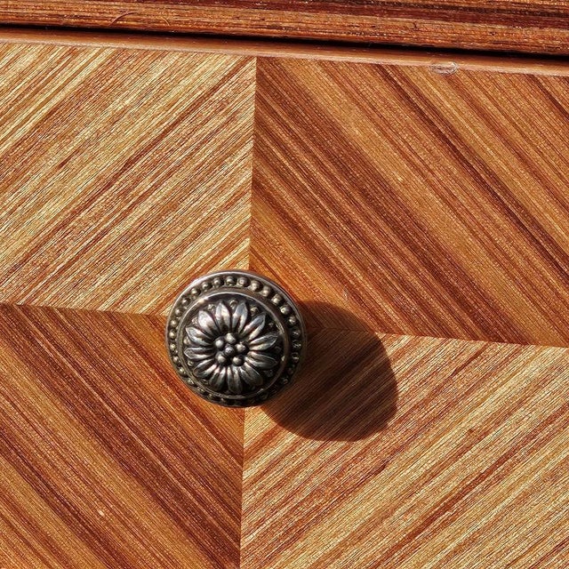 Mid-Century French Nightstand in High Gloss Wood For Sale - Image 12 of 18