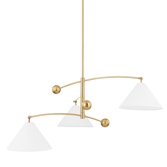 Birdie's mobile-inspired design is beautifully balanced. A small metal sphere on one end of each swooping arm is offset by...
