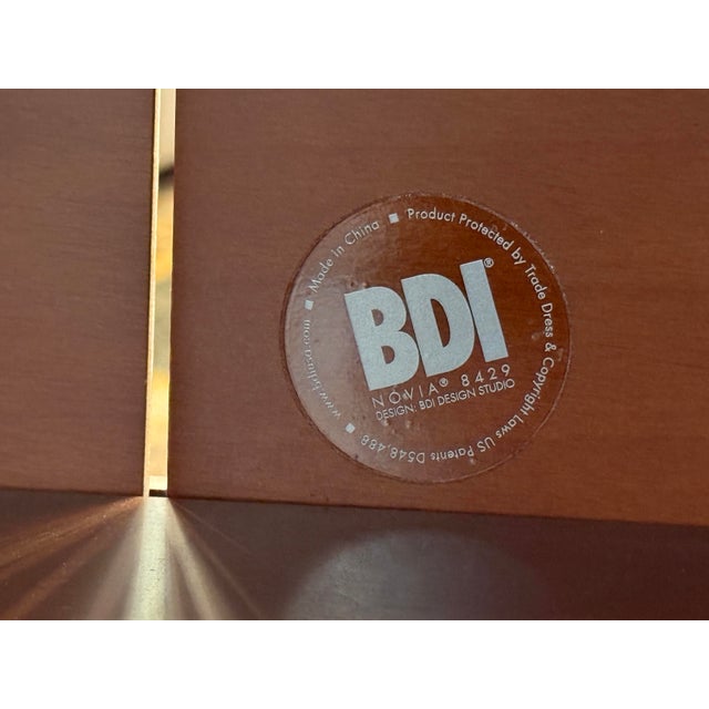 Bdi Novia Glass + Wood Media Cabinet For Sale - Image 12 of 12