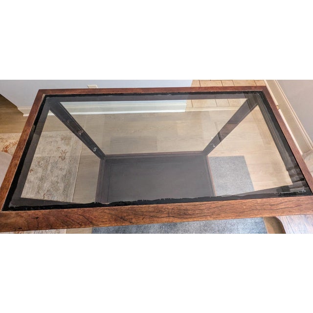 Antique Oak Showcase Store Display Cabinet Bookcase With Sliding Doors For Sale - Image 12 of 18