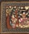 Magnificent large Burmese (Myanmar) Kalaga textile art. This Royal scene is heavily embroidered with thousands of sequins...