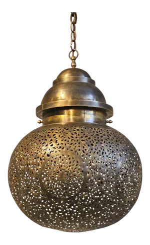 Vintage Brass Work Bakari Pendant Light
