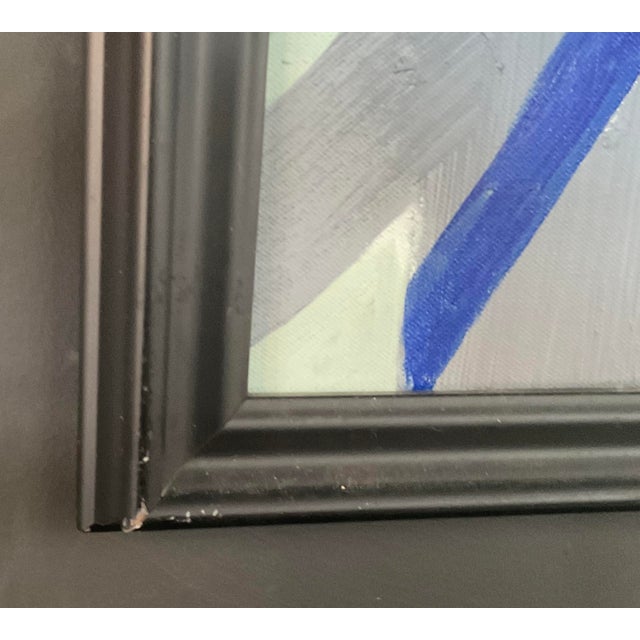 Abstract Blue and Green Original Artwork For Sale - Image 9 of 11