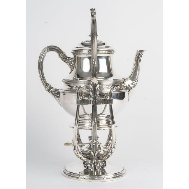 Napoleon III Samovar in Silver-Plated Metal, 19th Century For Sale - Image 6 of 10