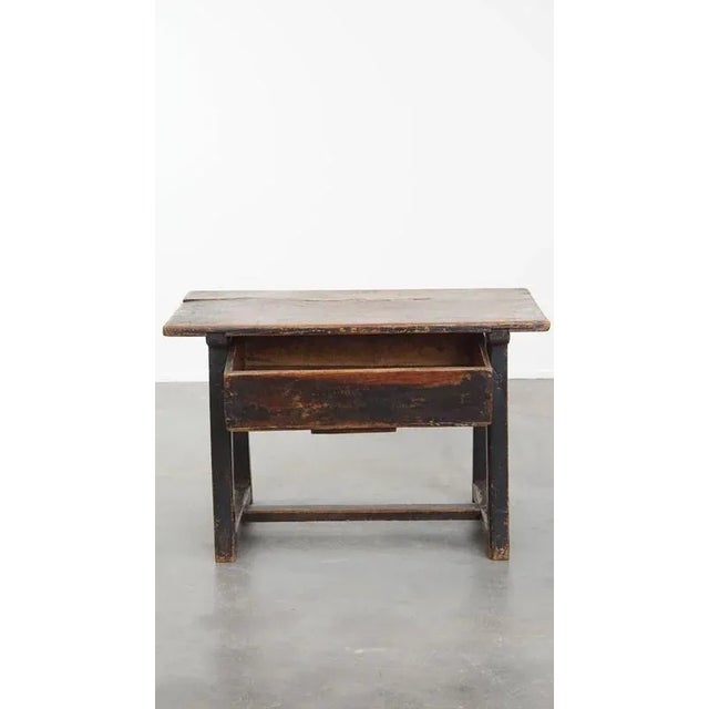 Antique Spanish Side Table with Drawer, Late 18th Century For Sale - Image 3 of 15