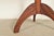 Brown Early American Bench Made Sculpted Solid Walnut Pedestal Tea Table or Side Table For Sale - Image 8 of 10