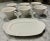 Set of 6 bone china tea cups with cookie serving plate.