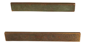 Tiffany Studios Bronze Zodiac Blotter Ends - A Pair