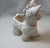 Mid Century Ceramic Baby Donkey Planter Pink & White Spaghetti Detail For Sale - Image 9 of 10