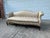 Vintage Down Filled Camelback Sofa- Reupholstered in Golden Cream Damask Silk For Sale - Image 10 of 12