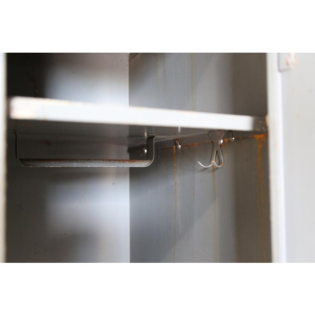 Vintage Industrial Iron Wardrobe For Sale - Image 4 of 5