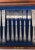 Metal Late 19th Century Victorian English Wooden Box With a Complete Silver-Plated Flatware - 48 pcs For Sale - Image 7 of 18