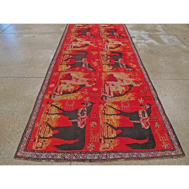 1910s Galerie Shabab Collection Early 20th Century Caucasian Karabagh Rug For Sale - Image 5 of 10