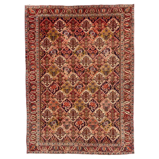 Vintage Bakhtiari Rug, 1950s For Sale