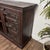 Vintage Hand-Carved Solid Wood Credenza, Sideboard, or Media Console For Sale - Image 13 of 16