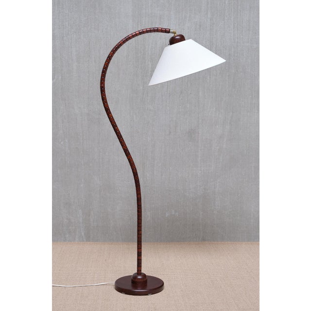 Sculptural Markslöjd Floor Lamp in Beech Wood, Sweden, 1960s For Sale - Image 15 of 15