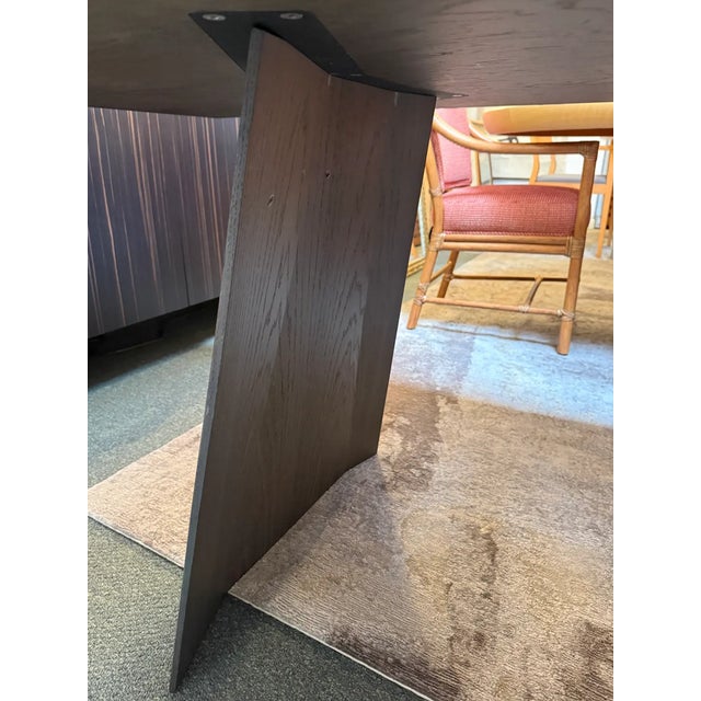 Arik Levy for Living Divani Wedge Dining Table + Poliform Sophie Side Dining Chairs, Set of Nine For Sale - Image 18 of 18