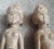 Pair, Vintage Antique Hand-Carved Wood Female Figures Temple Statue Sculpture 15" For Sale In Dallas - Image 6 of 15