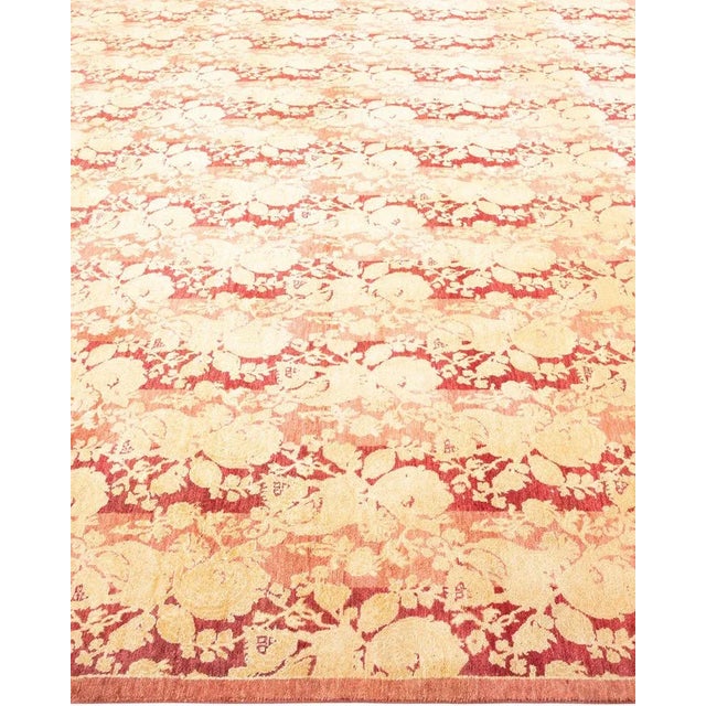 Mogul Collection Hand-Knotted Area Rug - Pink 8' 3" x 10' 7" For Sale - Image 4 of 9
