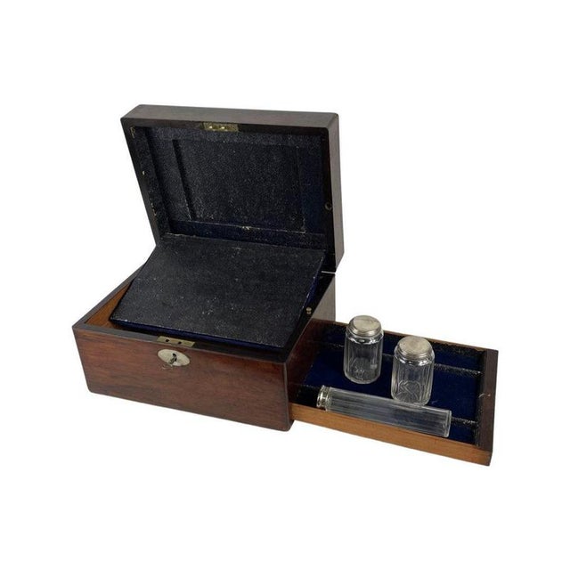 19th Century English Mahogany Writing Box For Sale - Image 11 of 11