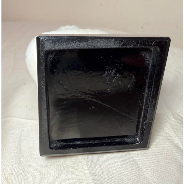 Antique Charles Sumner Figural Frosted Milk Glass Bust Paperweight Sculpture For Sale - Image 14 of 15