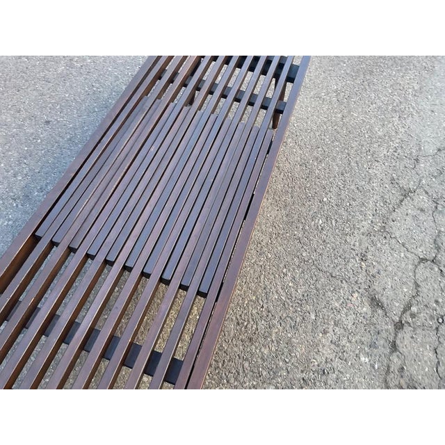 1960s Expanding Slat Bench Coffee Table For Sale - Image 4 of 7