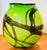 A dramatic hand‑blown vessel by accomplished glass artist Chip Scarborough, known for his bold, postmodern aesthetic and...