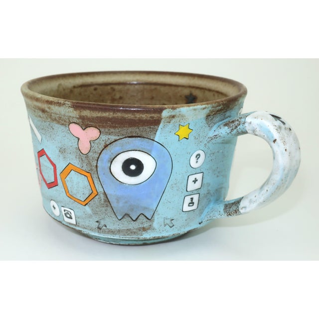 Masa Sasaki Japanese Art Pottery Mugs Cups, a Pair For Sale - Image 11 of 15